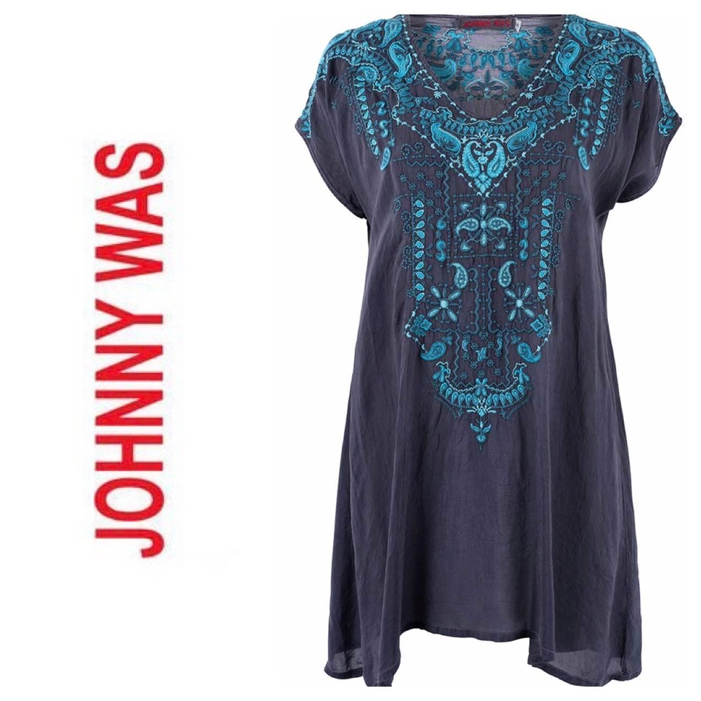 NEW JOHNNY WAS EROS BLUE TUNIC